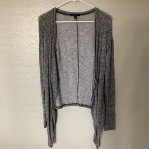 Black and white marled cardigan